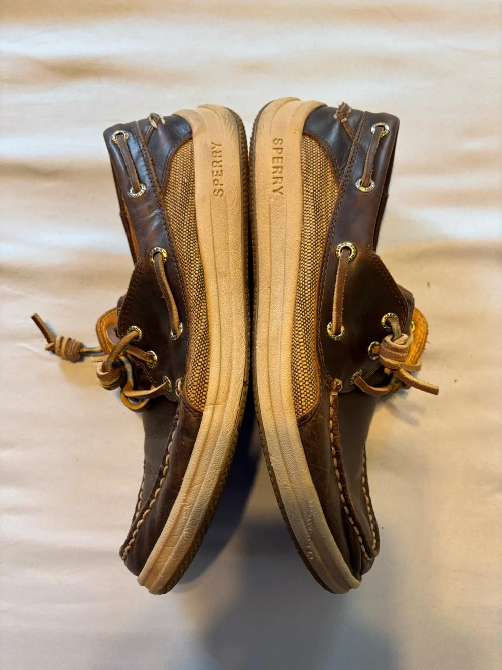 Sperry Brown Leather 2-Eye Boat Shoes